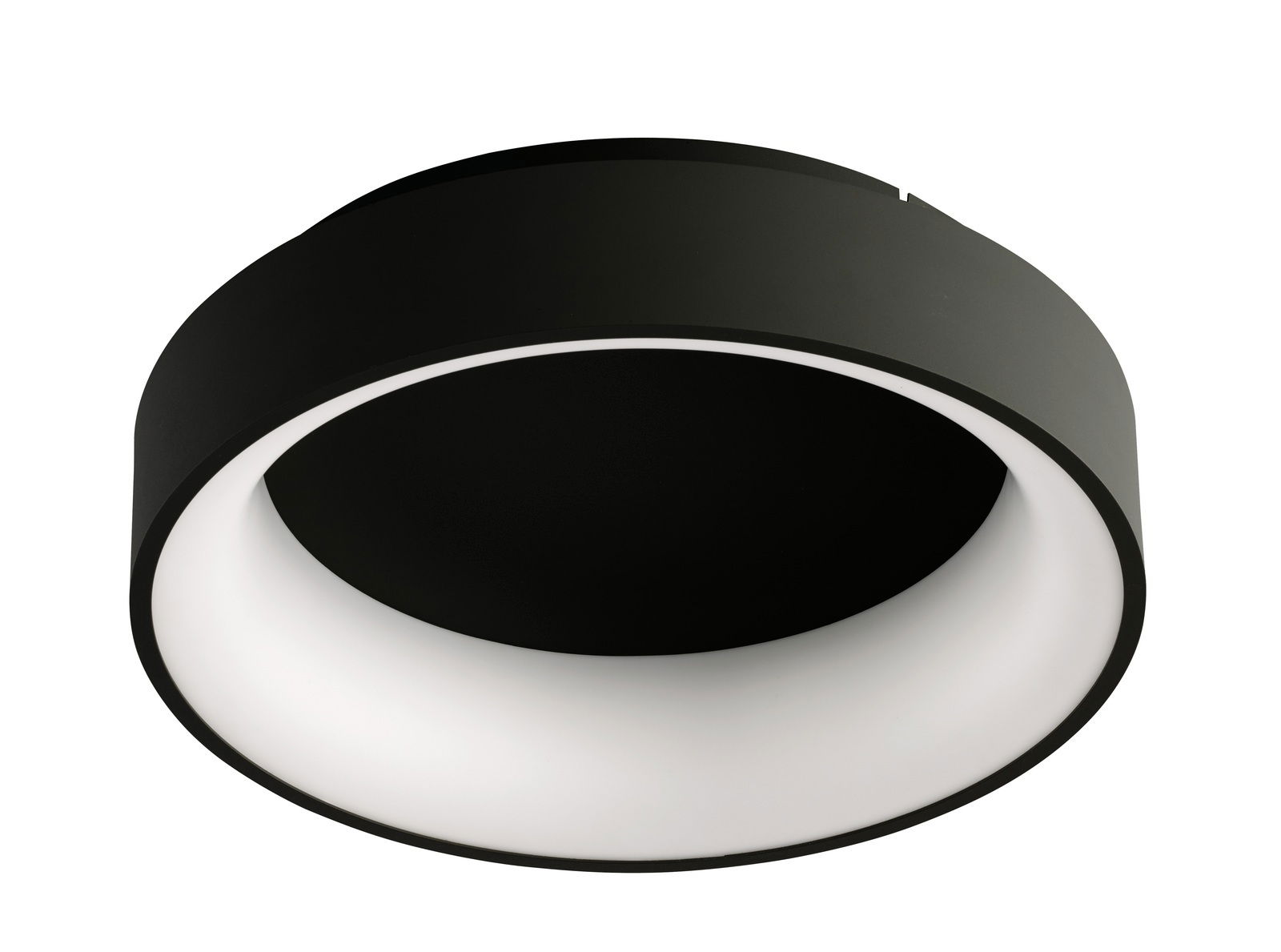 Moderne schwarze Deckenleuchte SHAY von WOFI Leuchten, seitliche Perspektive