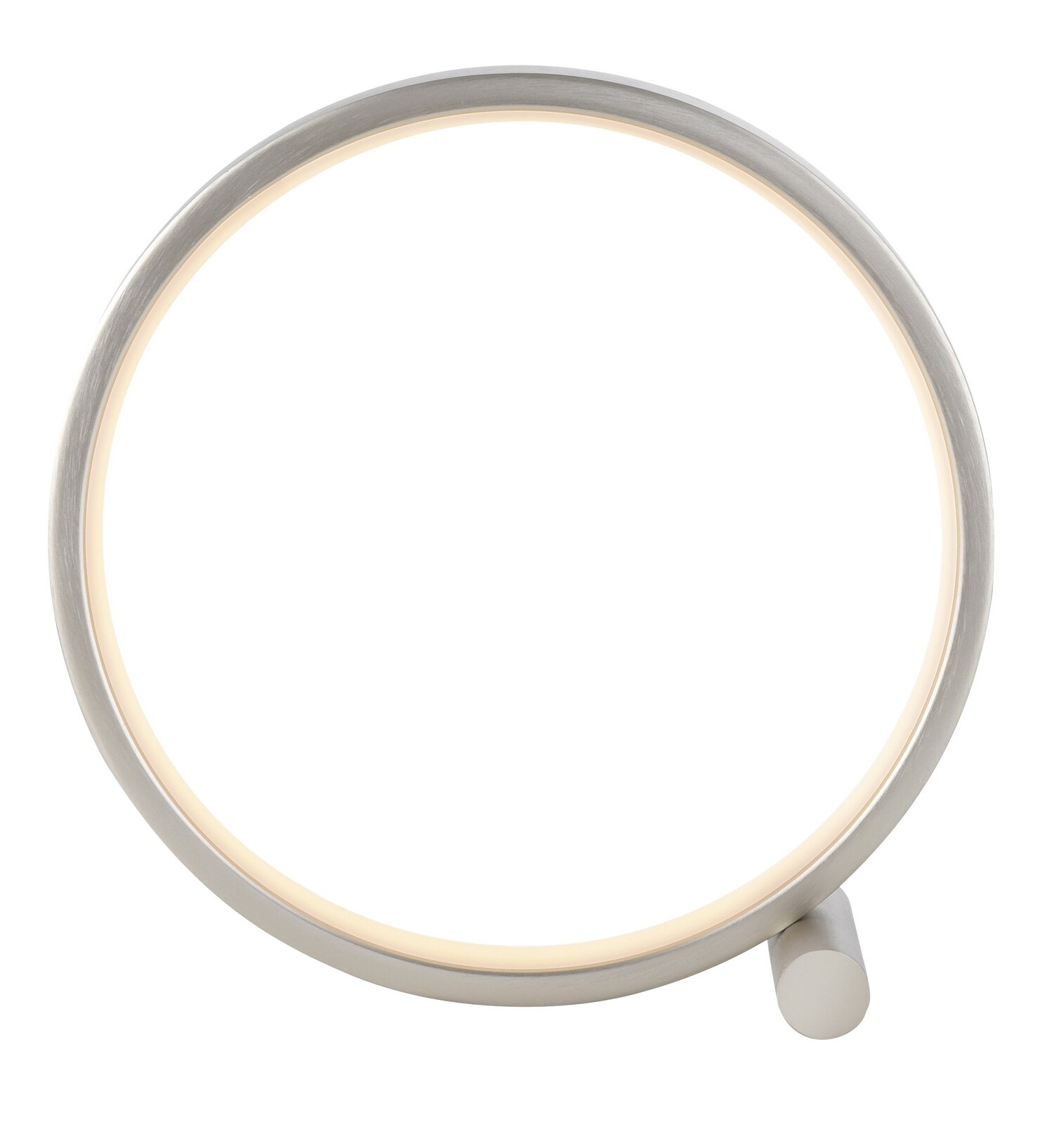 Moderne Tischleuchte MINI RITUS in runder Form, seitliche Perspektive