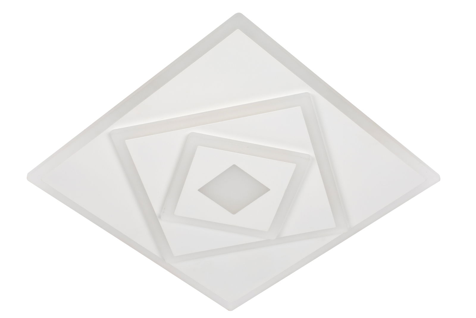 Moderne LED-Deckenleuchte in geometrischem Design, Draufsicht