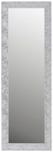 Rechteckiger Spiegel mit dekorativem Rahmen in Blattmuster, frontal abgebildet.