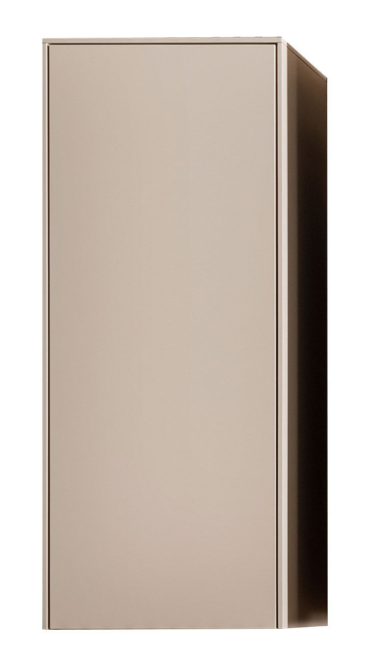 Moderner Hängeschrank in Beige, Frontalansicht