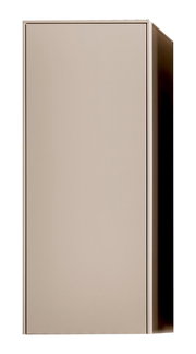 Moderne hangkast in beige, vooraanzicht