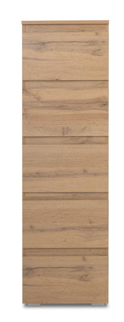 Holzkommode mit fünf Schubladen, frontale Ansicht