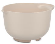 Beige Rührschüssel mit 1500 ml Fassungsvermögen, seitliche Perspektive