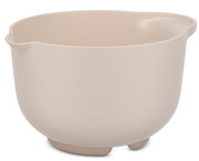 Beige Rührschüssel mit 1500 ml Fassungsvermögen, seitliche Perspektive