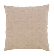 Beiges Kissen in quadratischer Form, Vorderansicht