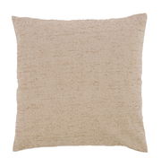 Beiges Kissen in quadratischer Form, Vorderansicht