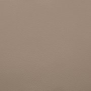 Nahaufnahme einer beigen, fein genarbten Leder- bzw. Kunstlederoberfläche, frontal von oben fotografiert (Top-Down-Perspektive)