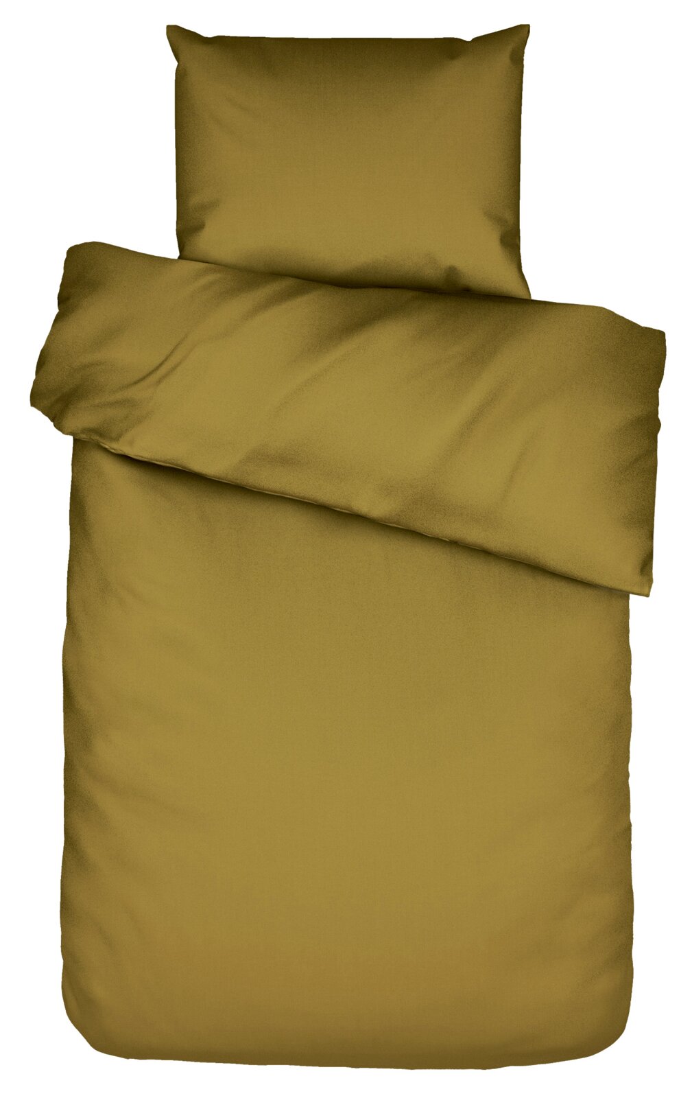 Gouden beddengoed 155 x 220 cm, bovenaanzicht