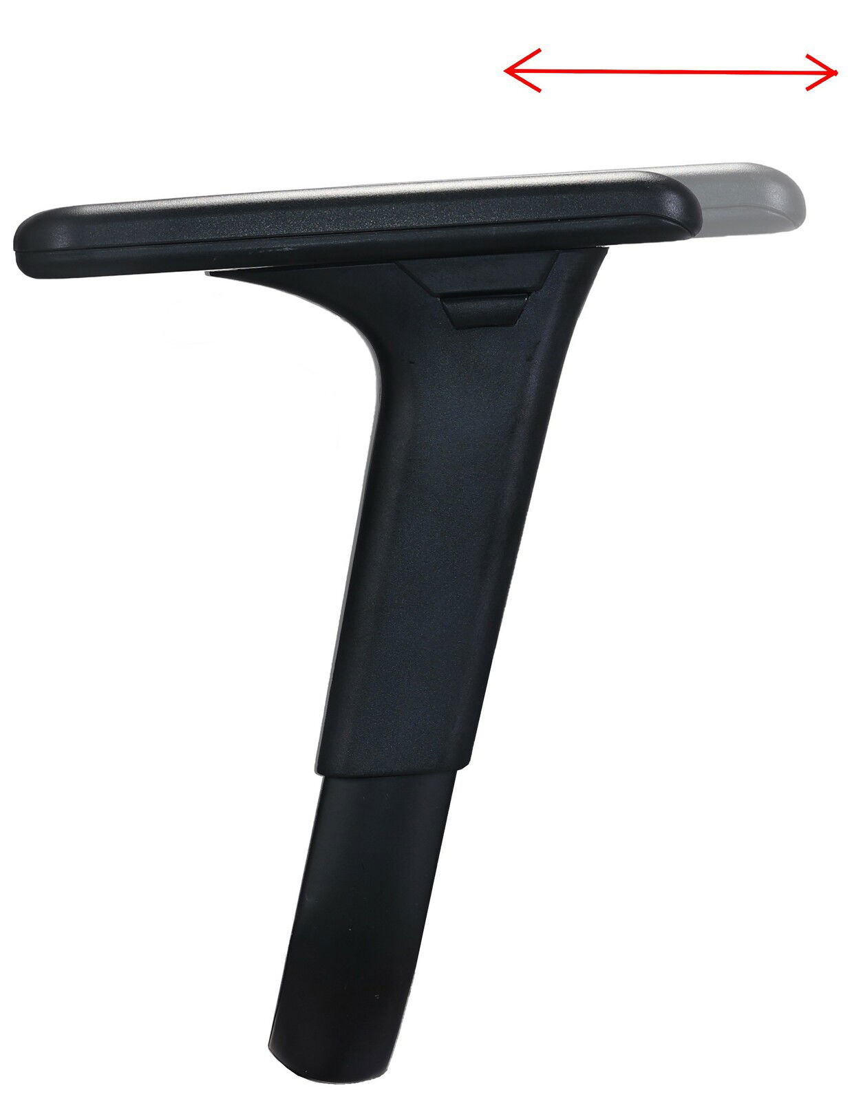 Seitliche Ansicht einer verstellbaren Armlehne für einen Gaming Stuhl.