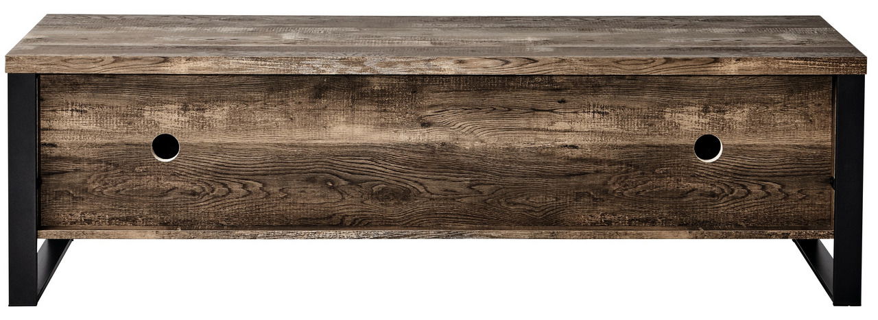 TV-Möbel aus Holz mit rustikaler Optik, Frontansicht