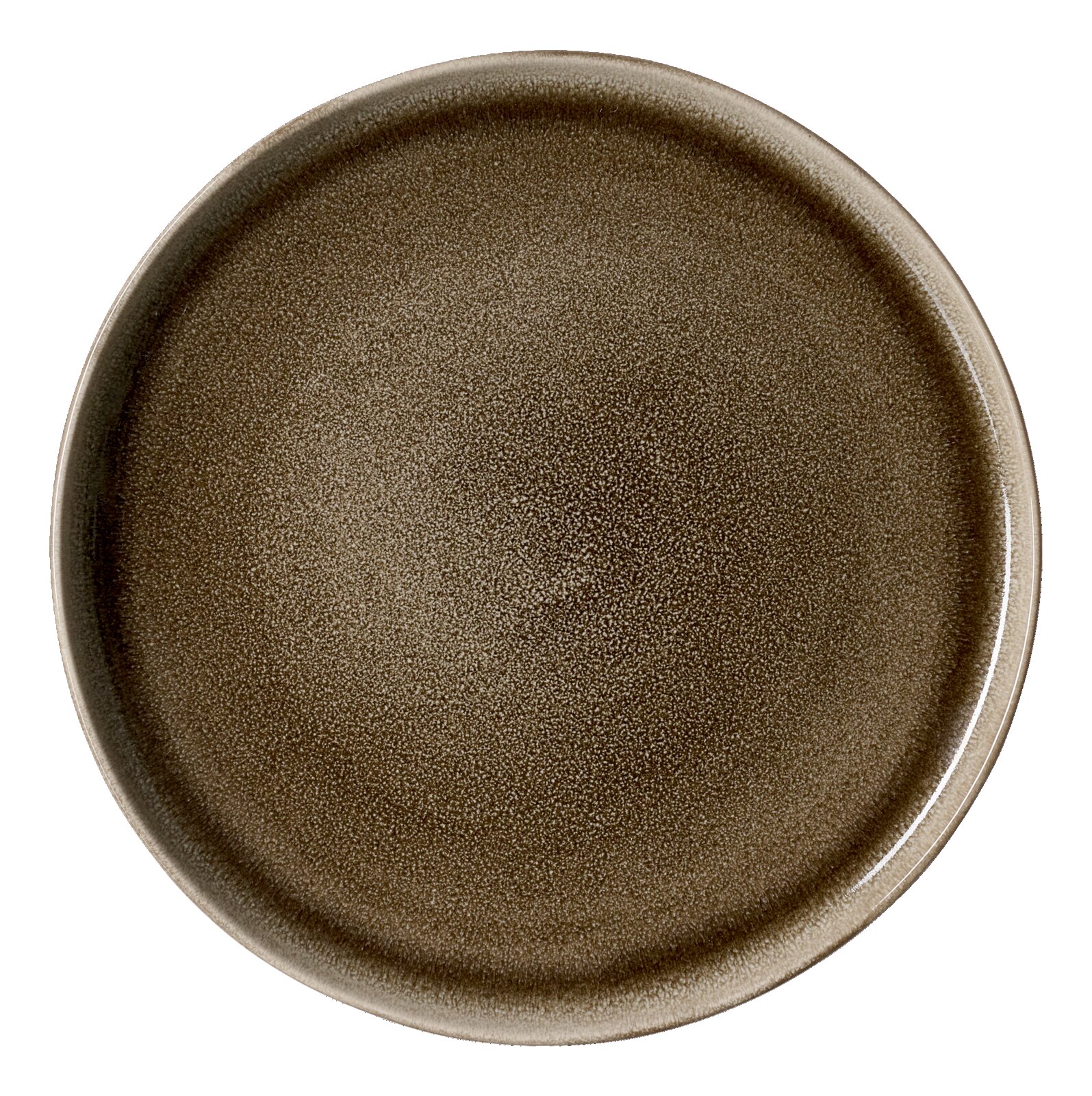 Ritzenhoff & Breker Speiseteller EDA UMBRA Brauner Speiseteller mit 27,5 cm Durchmesser, Ansicht von oben