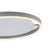 Moderne Deckenleuchte RITUS mit kreisförmigem Design, seitliche Perspektive