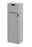 Silberne 6-in-1 Stand WC-Garnitur Imon, seitliche Perspektive