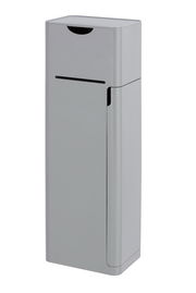 Silberne 6-in-1 Stand WC-Garnitur Imon, seitliche Perspektive