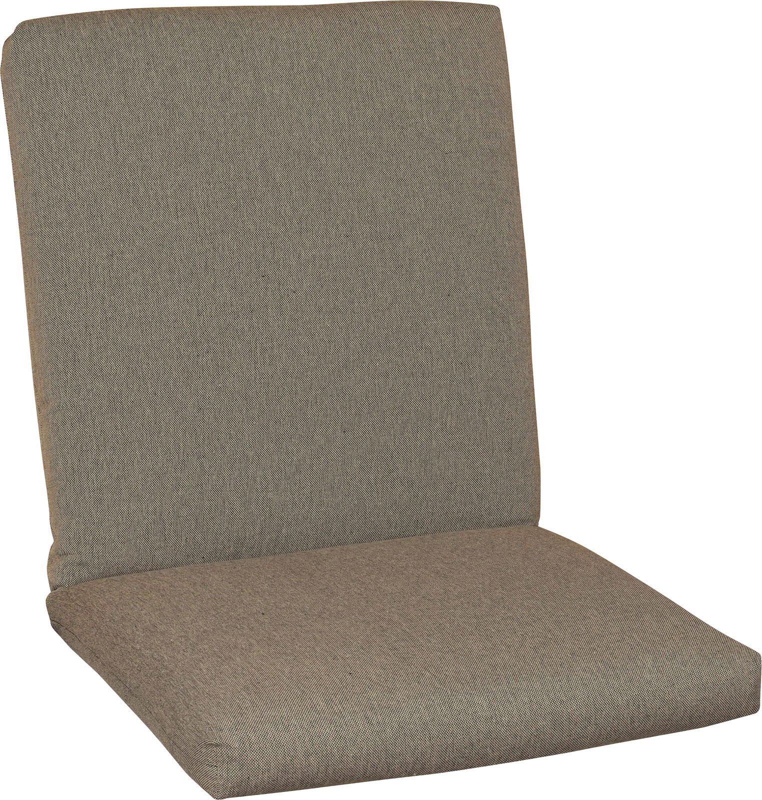 Niederlehnerauflage in beige aus seitlicher Perspektive