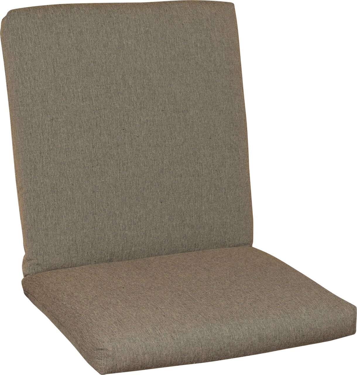 Niederlehnerauflage in beige aus seitlicher Perspektive