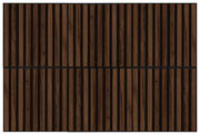 Dekopaneel 6er-Set quadratisch mit vertikalen Holzstreifen, Draufsicht