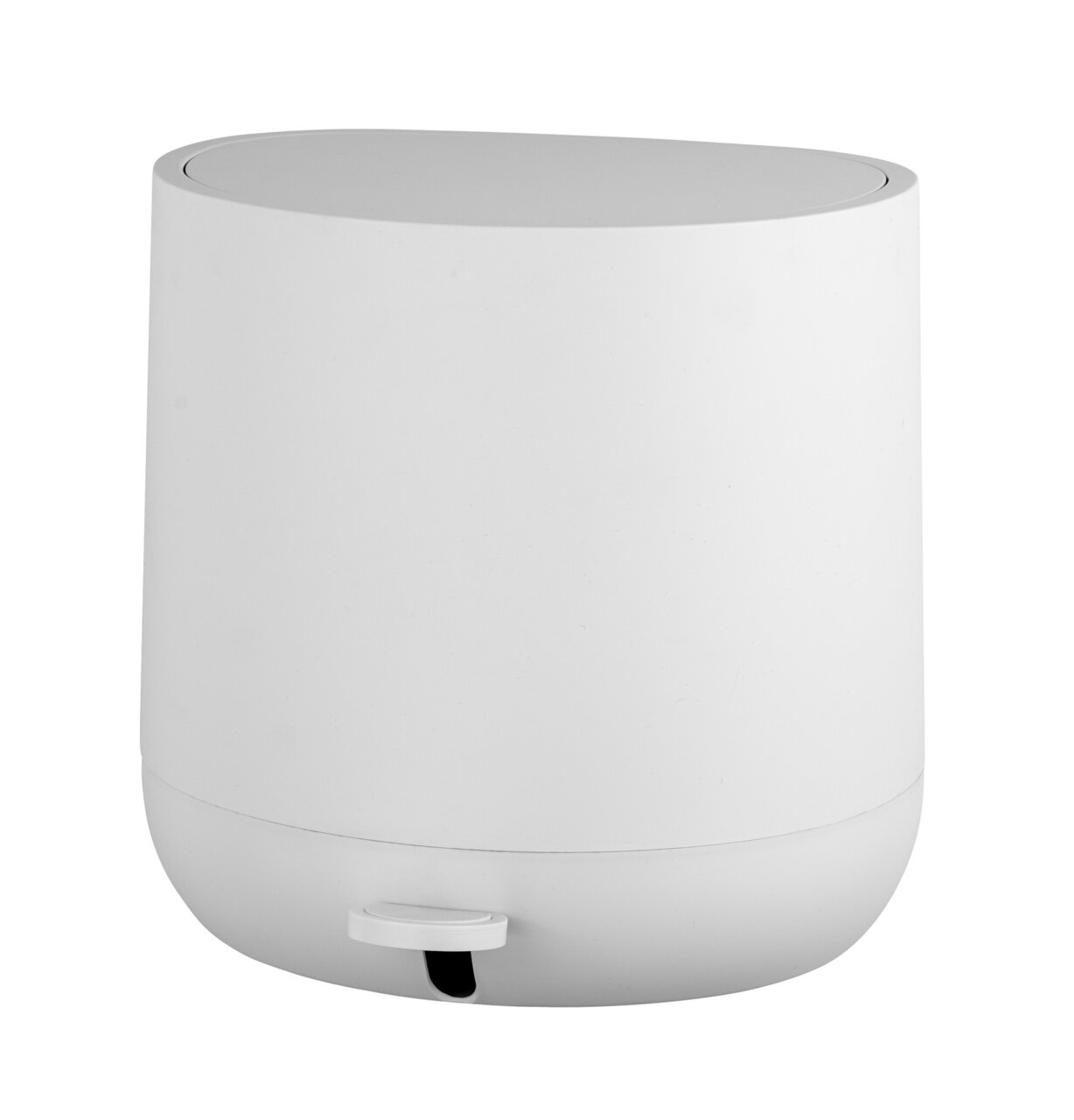 Schöner Wohnen Treteimer POMINO Weißer Treteimer Pomino mit 4,5 Litern Fassungsvermögen, seitliche Perspektive