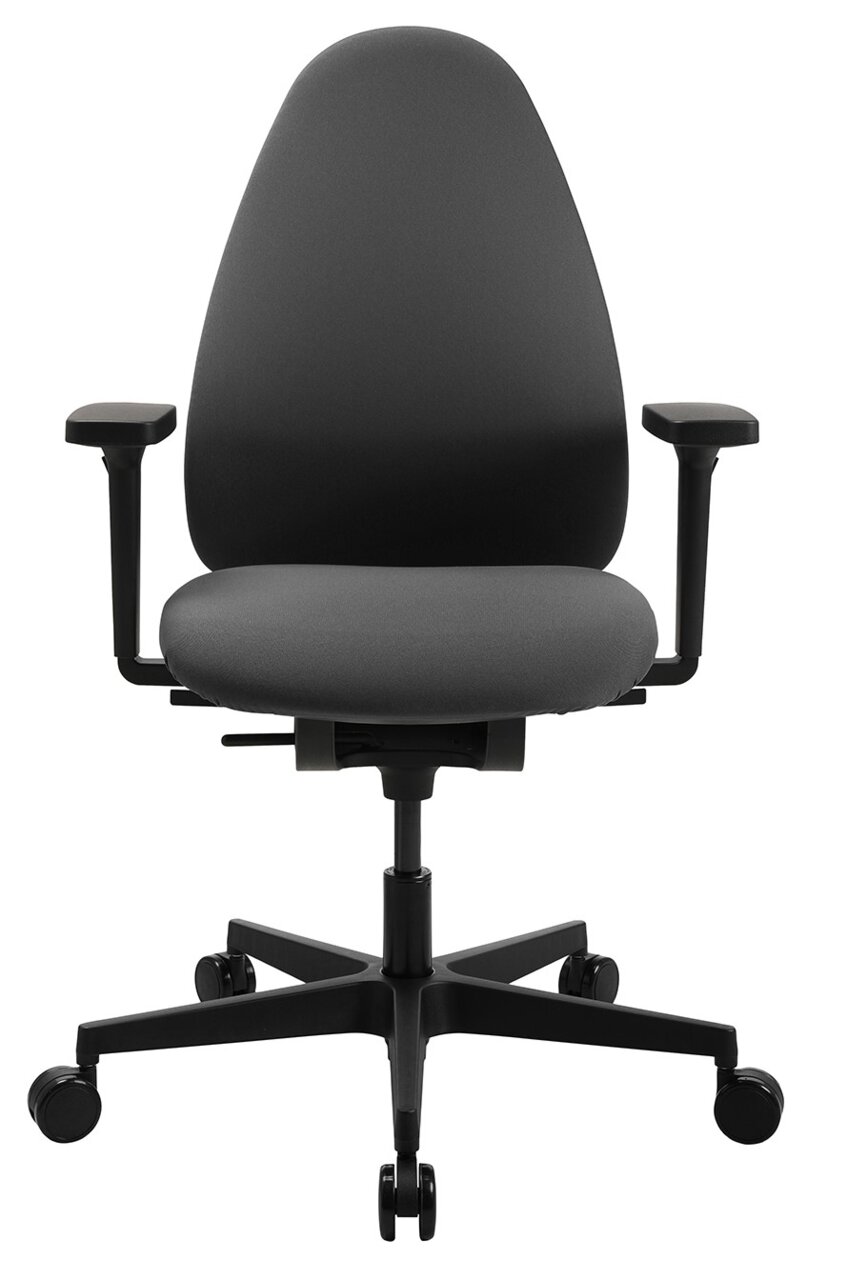 Ergonomischer Bürostuhl Topstar SOFT SITNESS ART G in schwarzer Farbe, Vorderansicht
