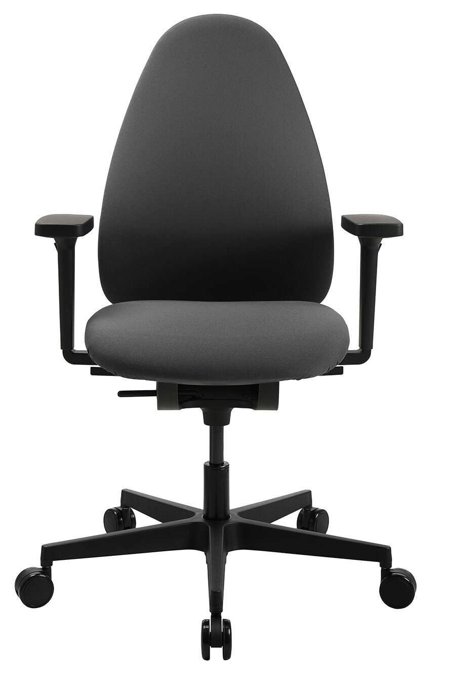 Ergonomischer Bürostuhl Topstar SOFT SITNESS ART G in schwarzer Farbe, Vorderansicht