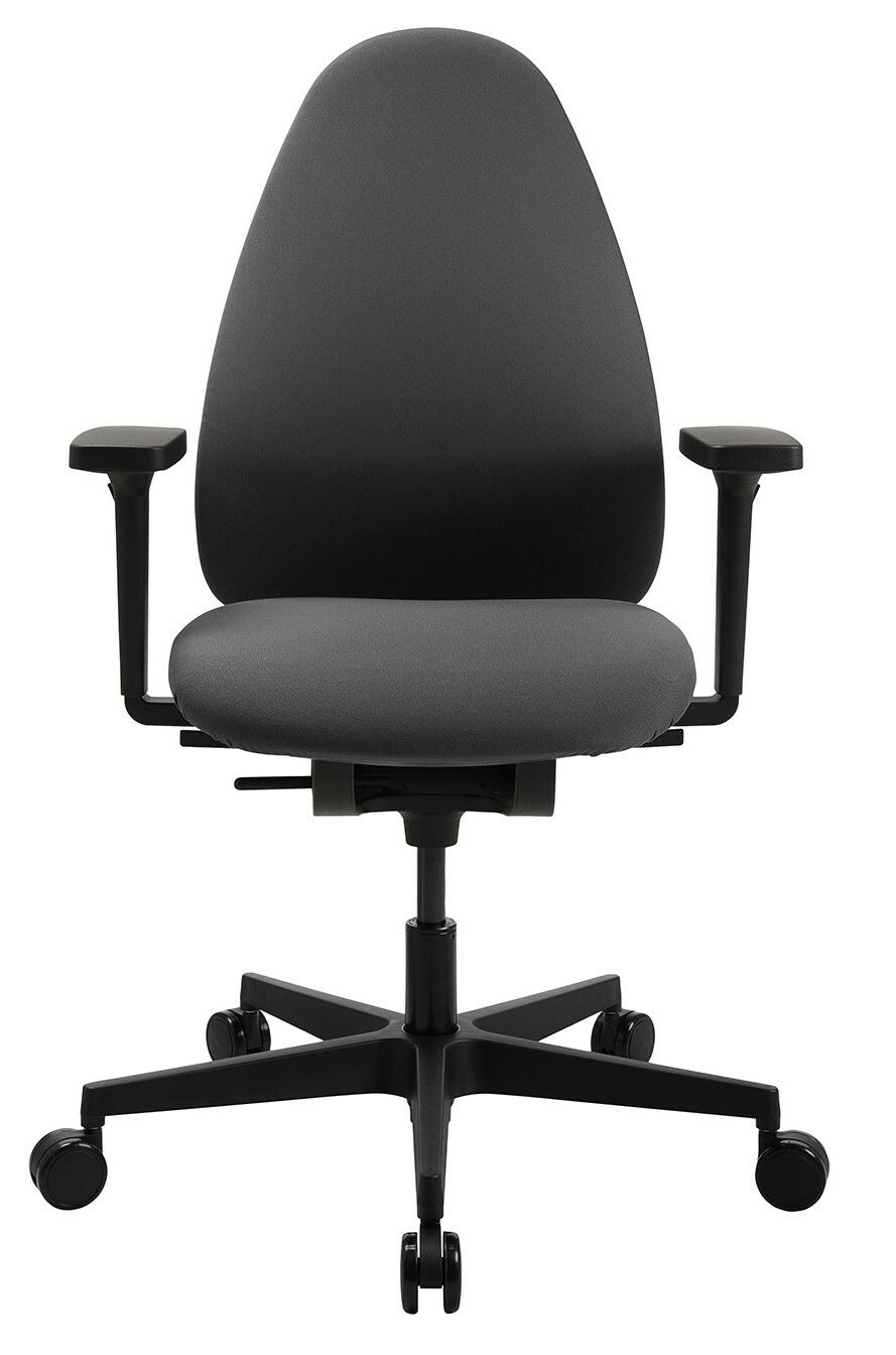 Ergonomischer Bürostuhl Topstar SOFT SITNESS ART G in schwarzer Farbe, Vorderansicht
