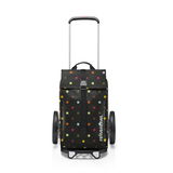 Citycruiser Dots Einkaufstrolley mit bunten Punkten, Vorderansicht