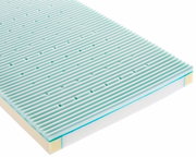 Matras Duo 70 x 140 met geribbeld oppervlak, zijaanzicht