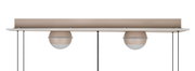 LED-hanglamp met twee lampen in een moderne, minimalistische uitvoering, zijaanzicht