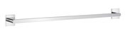 Edelstahl Handtuchstange in polierter Optik, seitliche Perspektive