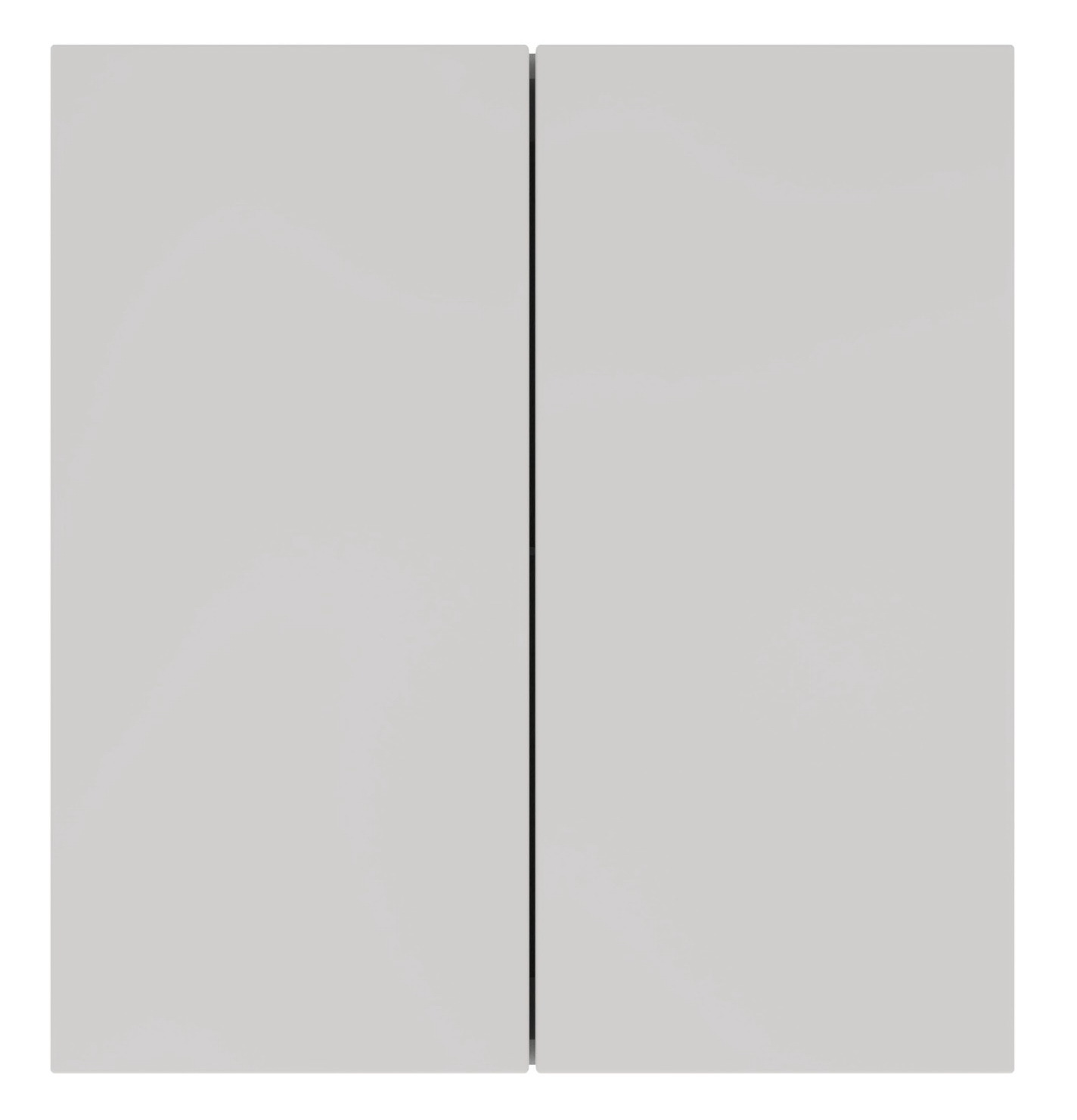 Novel Oberschrank NV.210 Moderner weißer Oberschrank mit zwei Türen, Frontalansicht