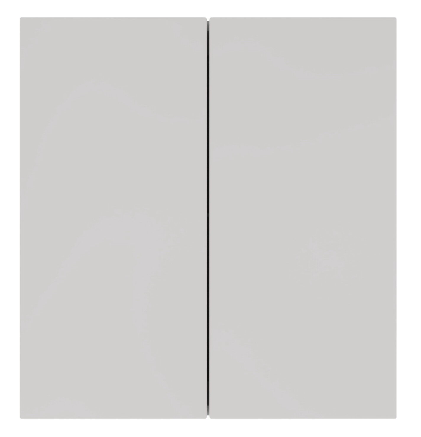 Novel Oberschrank NV.210 Moderner weißer Oberschrank mit zwei Türen, Frontalansicht