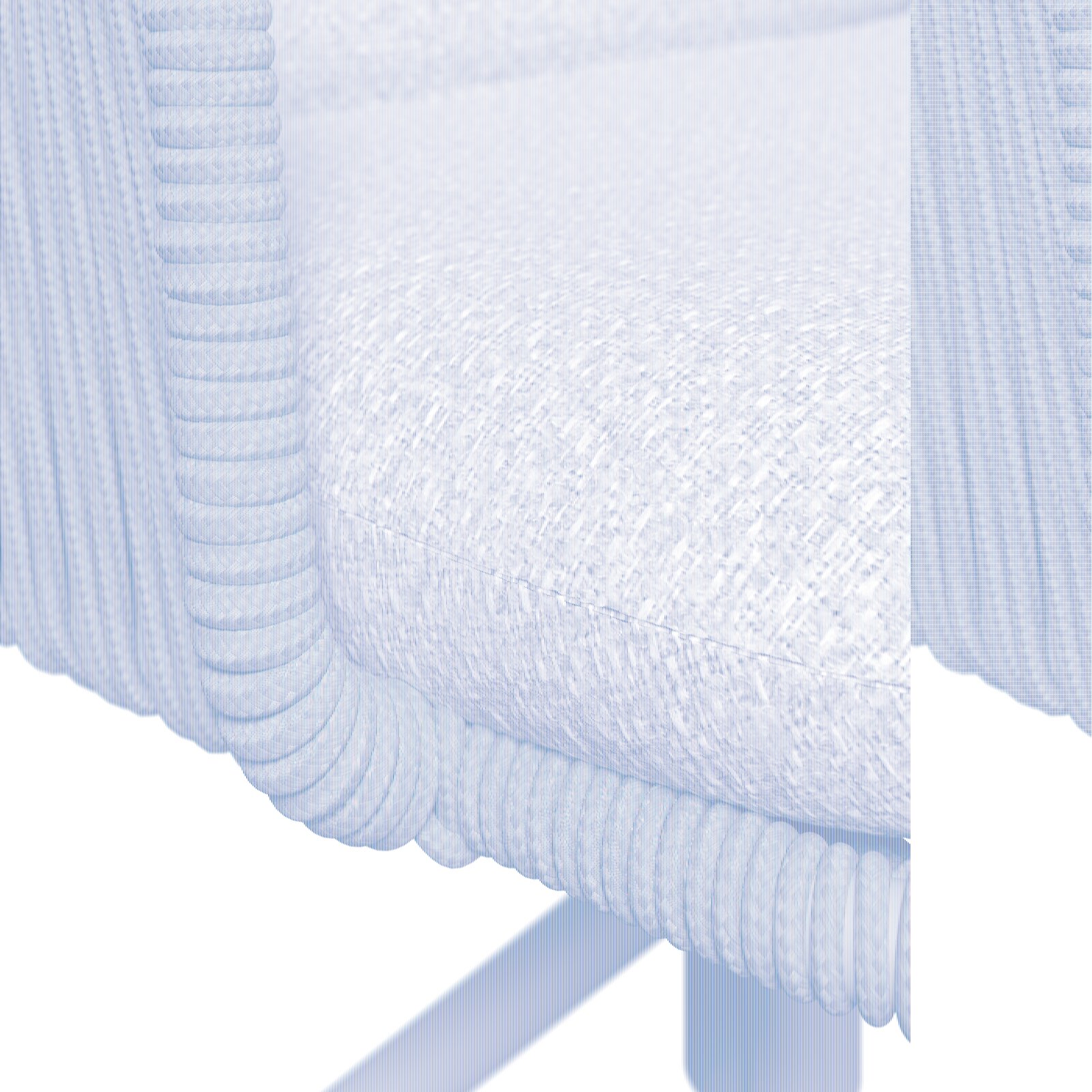 Nahaufnahme eines Armlehnstuhls mit geflochtenem Seil-Design und gepolstertem Sitz, seitliche Perspektive