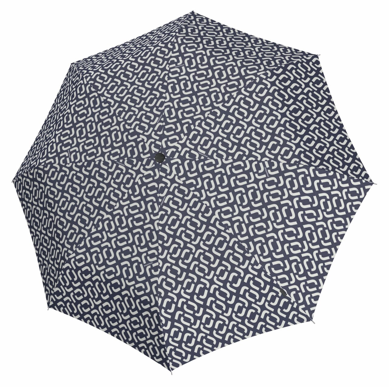 Regenschirm mit geometrischem Muster, Ansicht von oben