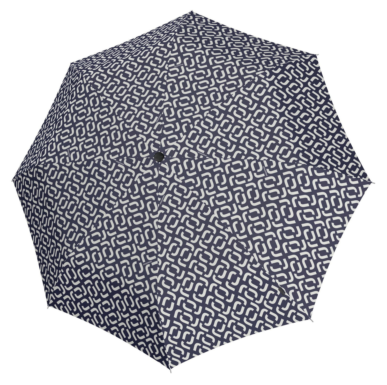 Regenschirm mit geometrischem Muster, Ansicht von oben