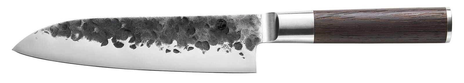 Santokumesser KYOTO 18 cm mit Wengengriff, seitliche Ansicht