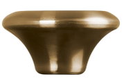 Goldener Deckelknopf, seitliche Perspektive, 5,7 cm Durchmesser