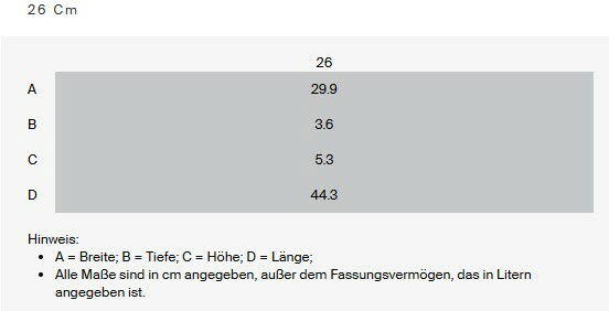 Grillpfanne Signature quadratisch 26 cm, Draufsicht