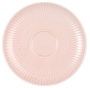 Rosa Kombi-Untertasse mit geriffeltem Rand, Draufsicht