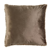 Braunes Kissen LINA 45x45 cm, Vorderansicht