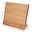 Magnetischer Messerblock aus Holz, seitliche Perspektive, 22 cm hoch, 22 cm breit, 11 cm tief.