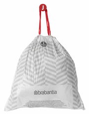 Müllbeutel von Brabantia mit rotem Zugband, 20-25 Liter, Vorderansicht