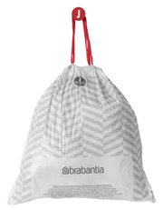 Afvalzakken van Brabantia met rood trekkoord, 20-25 liter, vooraanzicht