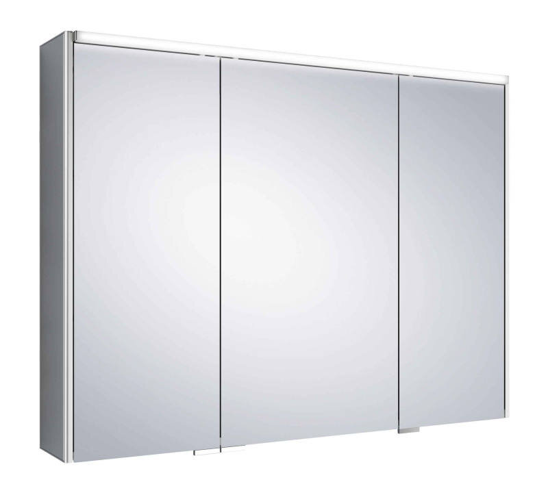Zurbrüggen Spiegelschrank DEKORALU Moderner Spiegelschrank mit drei Türen, seitliche Perspektive