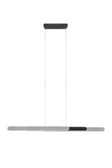 Moderne Pendelleuchte Helios in minimalistischer, horizontaler Ausrichtung, seitliche Perspektive