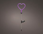 Solar Stabbeleuchtung in Herzform, seitliche Perspektive