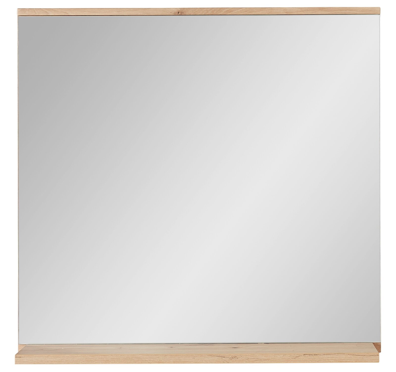 Spiegel mit Holzrahmen, frontale Ansicht