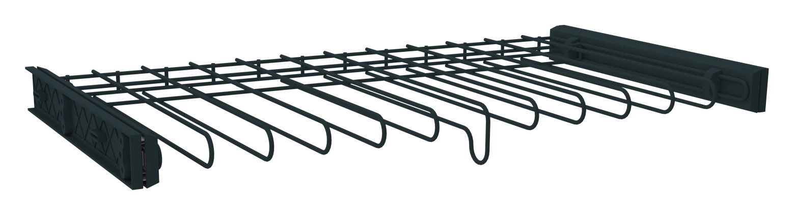 Hom´in Hosenauszug breit UNIT Breiter Hosenauszug aus Metall, seitliche Perspektive