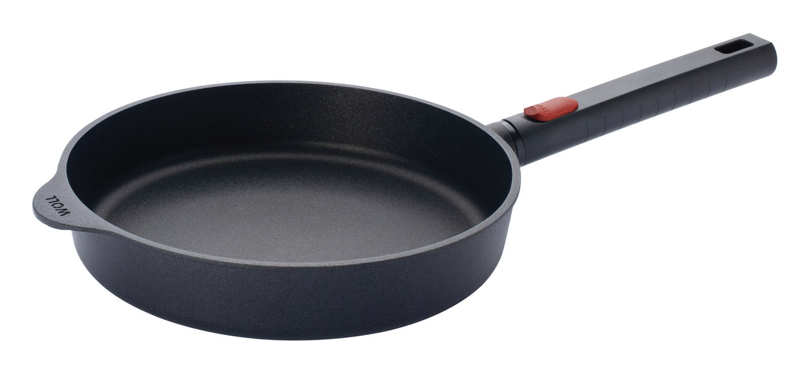 Woll Gusspfanne ECO LOGIC QXR Gusspfanne Eco Logic 24cm mit abnehmbarem Griff, seitliche Perspektive