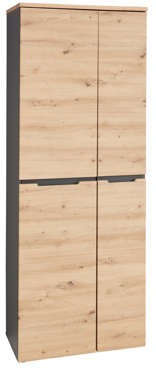 Aktenschrank Voleo DETROIT in Holzoptik, Frontalansicht